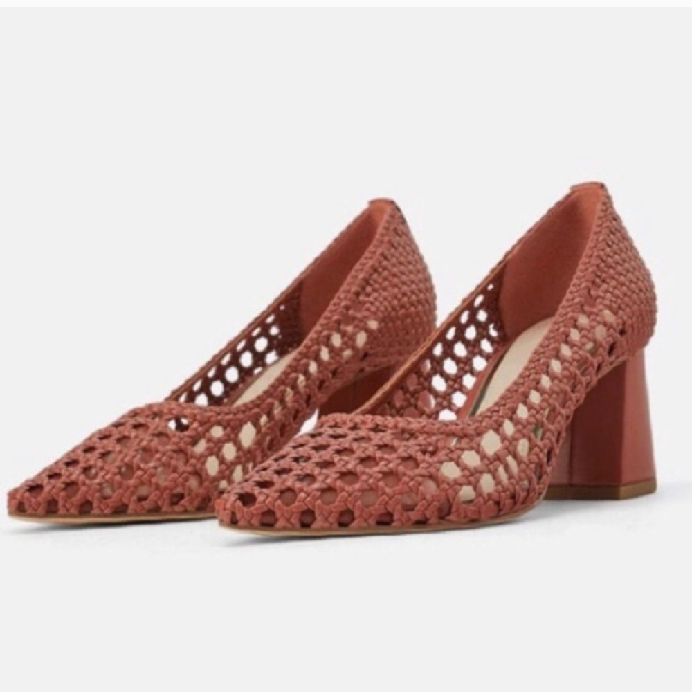 Zara Woven Pumps Size 9